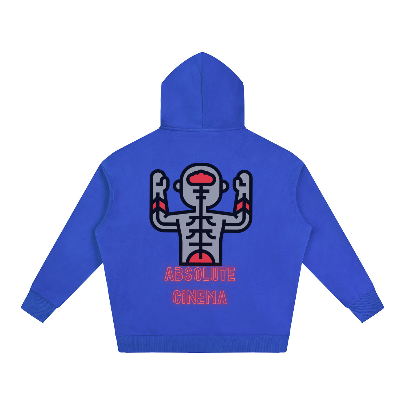 Sweat à capuche oversize molletonné Absolute Cinema