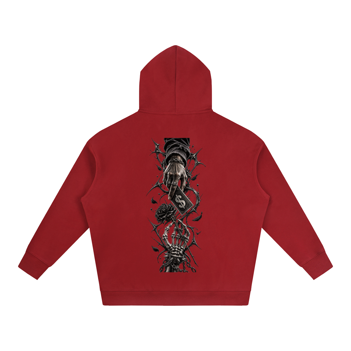 living and the dead Fleeced Hoodie