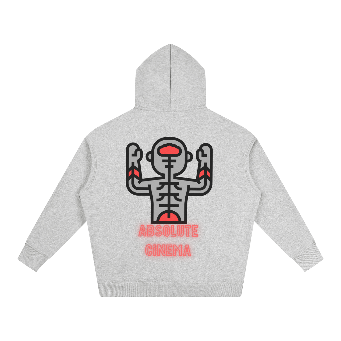 Sweat à capuche oversize molletonné Absolute Cinema