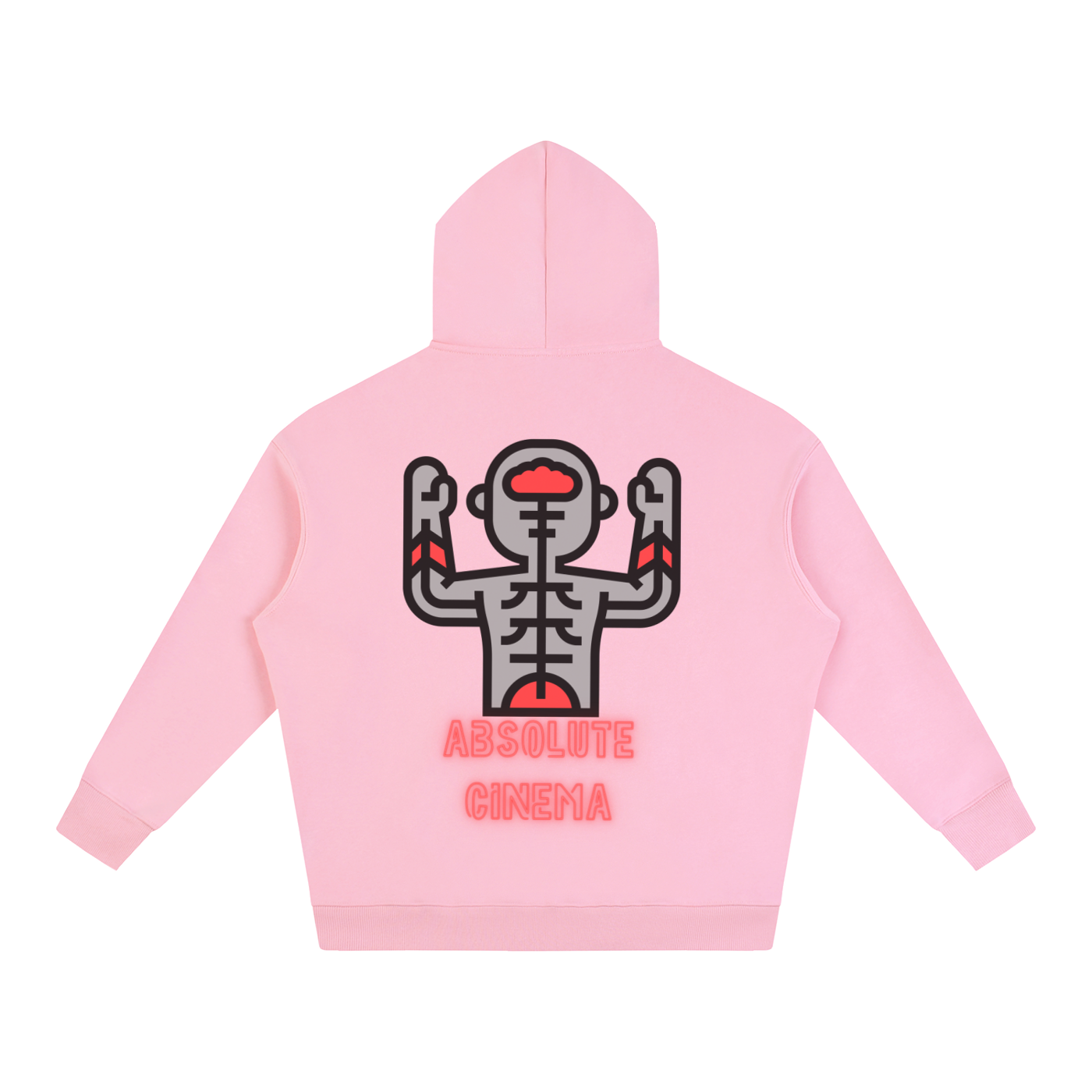 Sweat à capuche oversize molletonné Absolute Cinema
