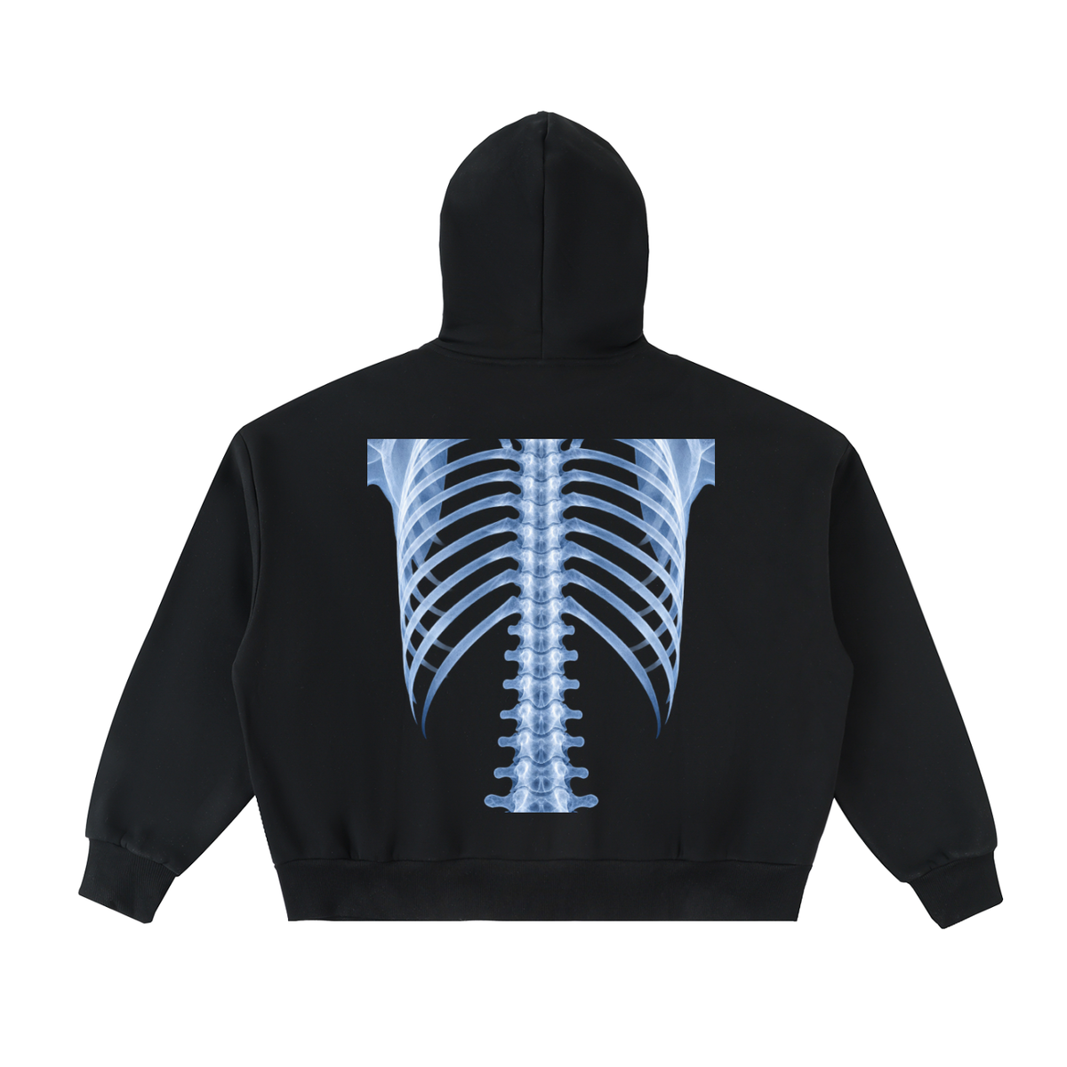 Chrome&Hearts Fleeced Full-Zip Boxy Hoodie