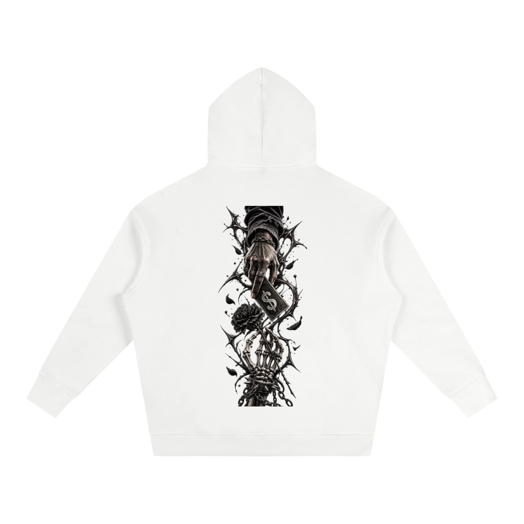 living and the dead Fleeced Hoodie